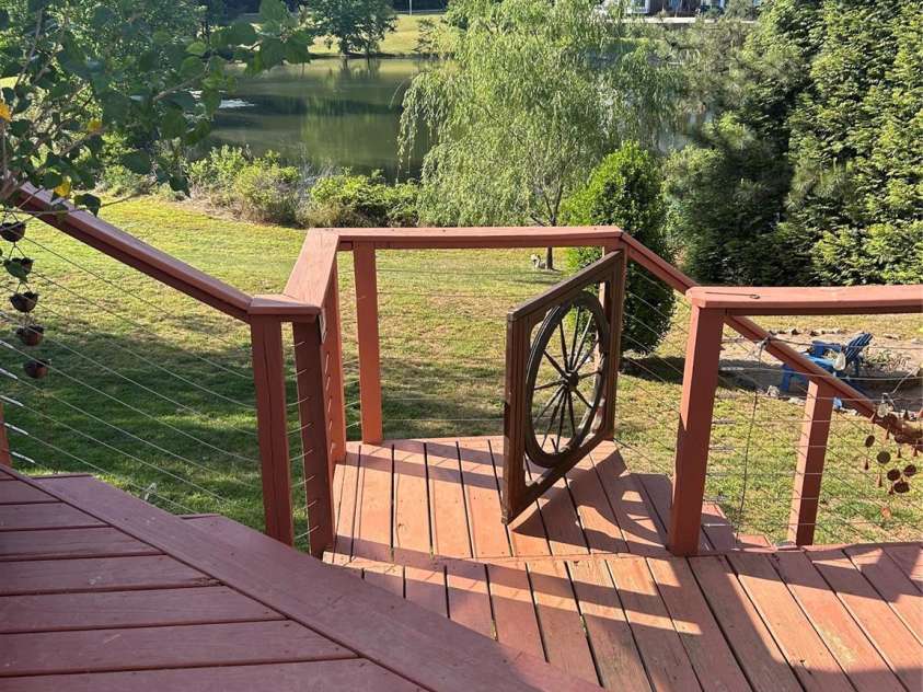 2325 Perry Road, Denver, NC 28037.  MLS# CAR4372829, YatesRealty ID 15892. View from the back deck over looking Nixon Lake