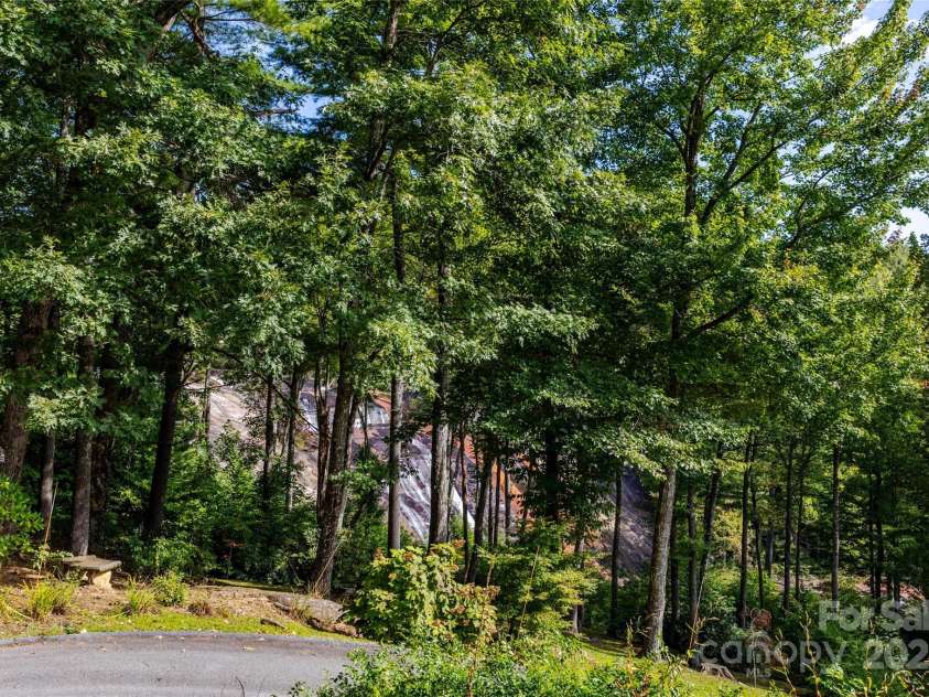 30 Lower Tanglewood Road, Lake Toxaway, NC 28747.  MLS# CAR4176732, YatesRealty ID 15904. View of the waterfall from the deck