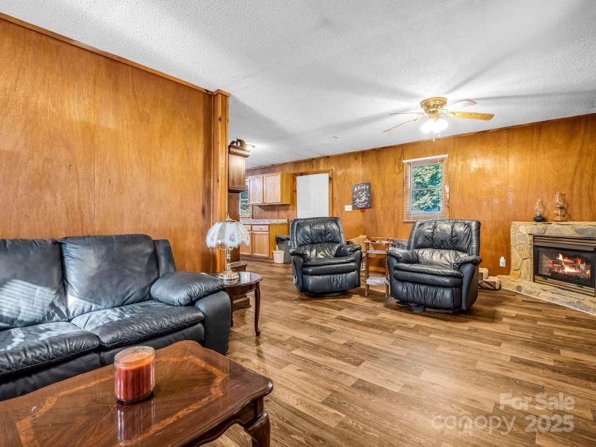 620 Smith Waldrop Road, Columbus, NC 28722.  MLS# CAR4209729, YatesRealty ID 15909. Gas logs in FP at Guest Cabin