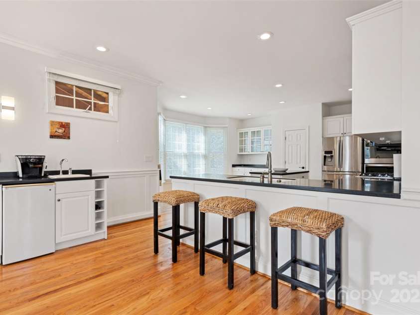 149 Southbrook Lane, Fletcher, NC 28732.  MLS# CAR4221393, YatesRealty ID 15918. A coffee station just off the kitchen.