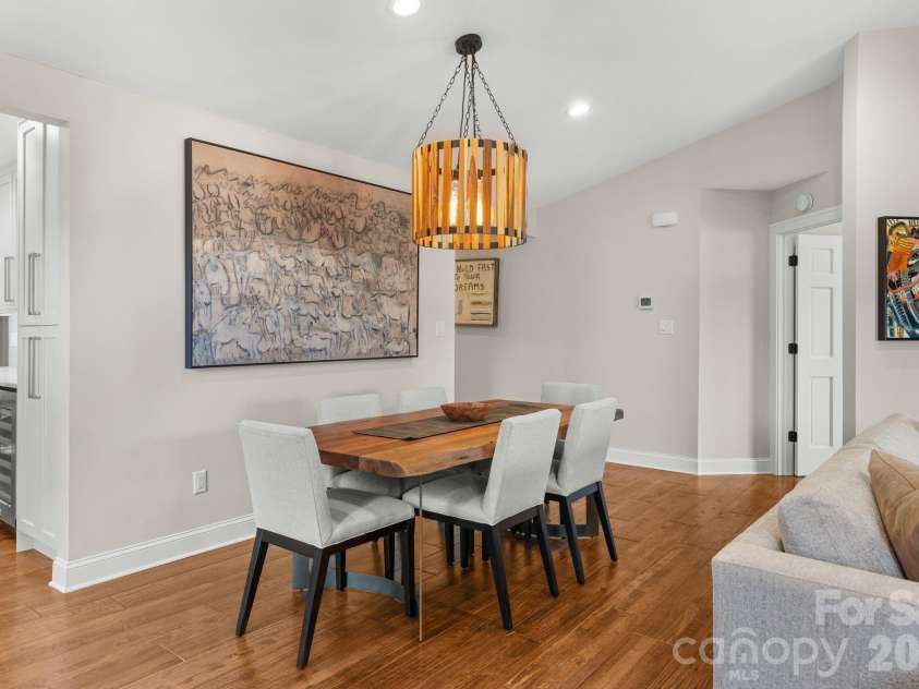3302 Timber Trail, Asheville, NC 28804.  MLS# CAR4333678, YatesRealty ID 15948. Dining area between kitchen and den