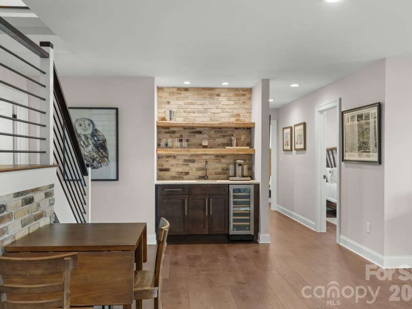 3302 Timber Trail, Asheville, NC 28804.  MLS# CAR4333678, YatesRealty ID 15948. Lower level bar area