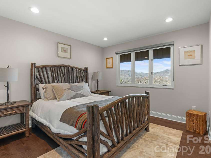 3302 Timber Trail, Asheville, NC 28804.  MLS# CAR4333678, YatesRealty ID 15948. Lower level second bedroom