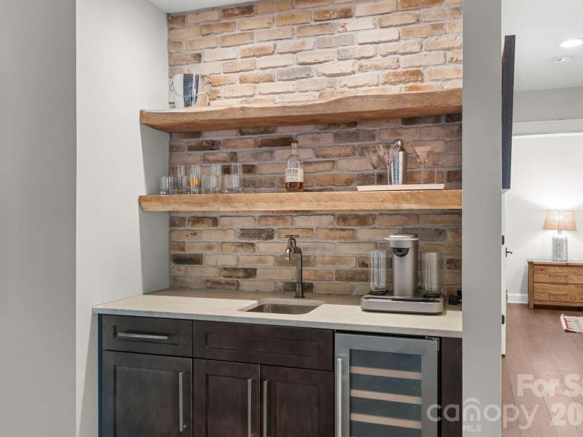 3302 Timber Trail, Asheville, NC 28804.  MLS# CAR4333678, YatesRealty ID 15948. With wine cooler