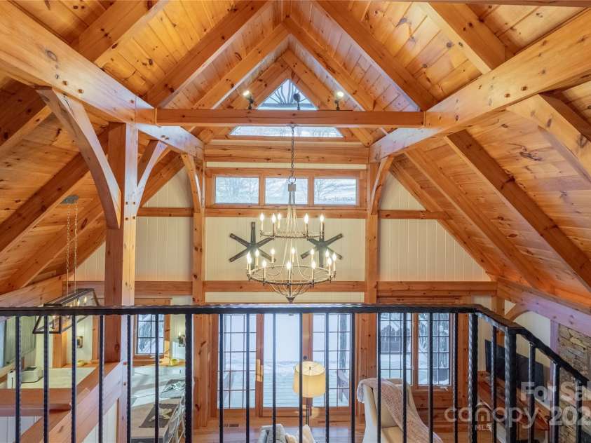 973 Sitting Rock Trail, Cullowhee, NC 28723.  MLS# CAR4257452, YatesRealty ID 15952. Artful Timber Style Craftsmanship Construction