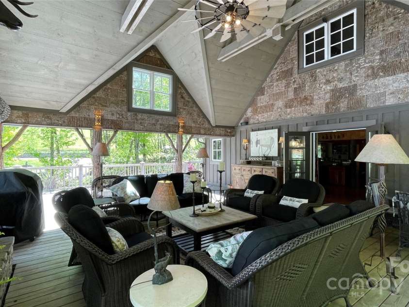 973 Sitting Rock Trail, Cullowhee, NC 28723.  MLS# CAR4257452, YatesRealty ID 15952. Comfortable & Inviting Outdoor Living