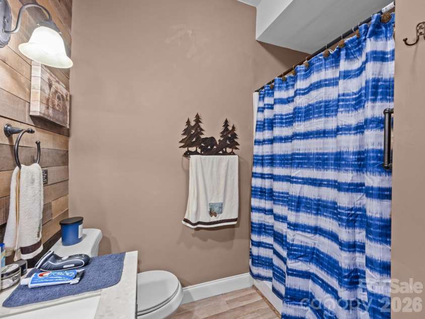 410 Lamp Post Drive, Zirconia, NC 28790.  MLS# CAR4345661, YatesRealty ID 15958. Basement bathroom