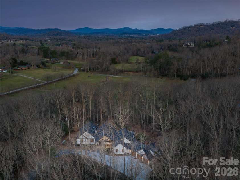 508 Avery Creek Road, Arden, NC 28704.  MLS# CAR4355626, YatesRealty ID 15960. Private setting with mountain views in winter