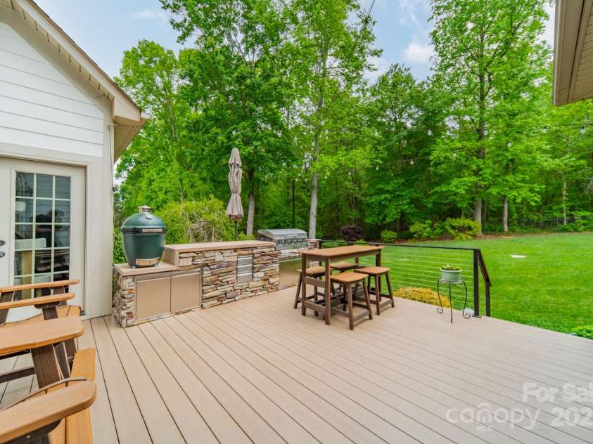 3500 Maple Wood Drive, Denver, NC 28037.  MLS# CAR4263728, YatesRealty ID 15981. Outdoor Kitchen (Big Green Egg does not convey)