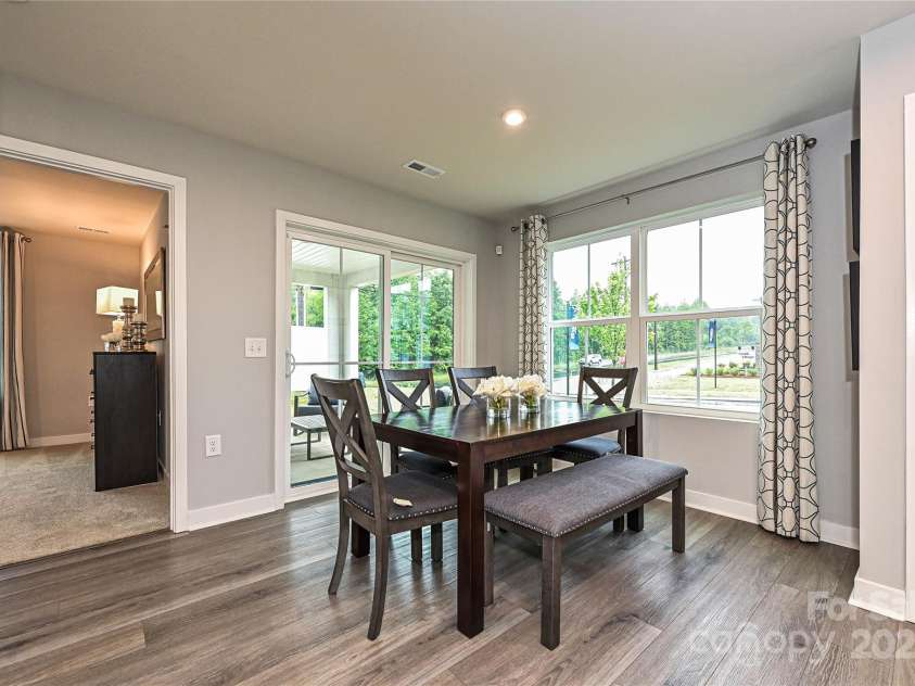 124 Kristin View Lane, Troutman, NC 28166.  MLS# CAR4269391, YatesRealty ID 15983. Dining Area is graced with huge windows