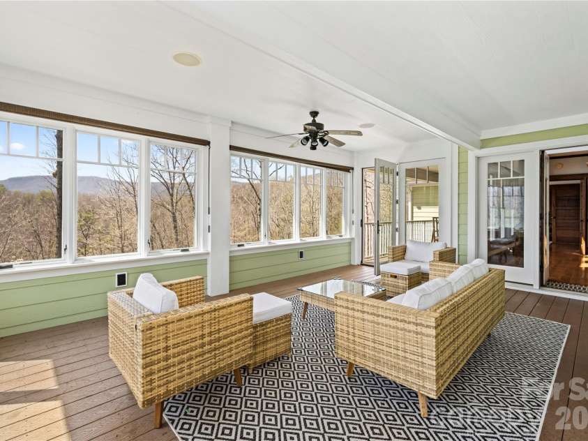 430 Parkway North Road, Mill Spring, NC 28756.  MLS# CAR4365350, YatesRealty ID 15984. Florida Room with views