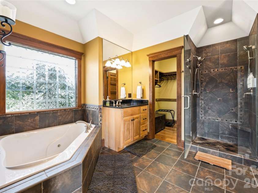 430 Parkway North Road, Mill Spring, NC 28756.  MLS# CAR4365350, YatesRealty ID 15984. Master Bath