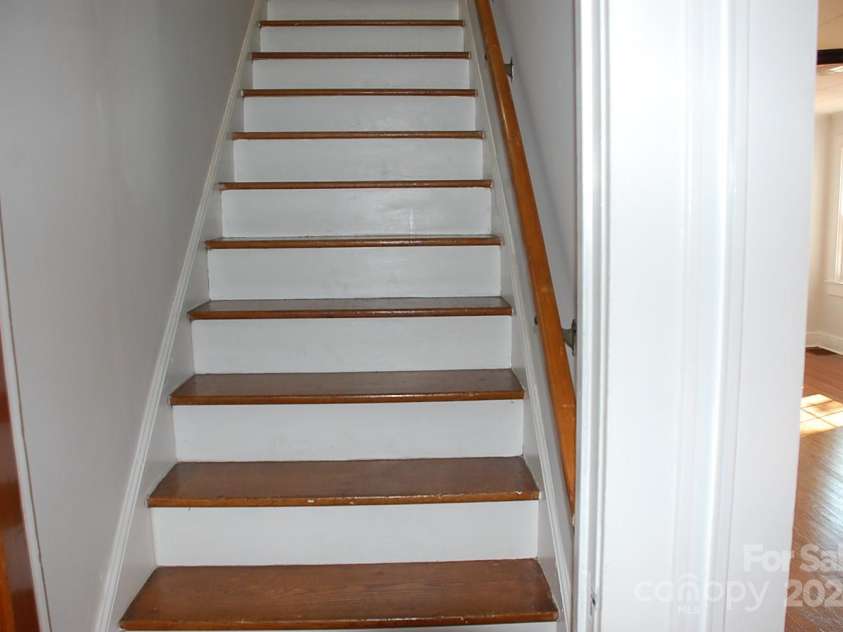 2124 Main Street, Albemarle, NC 28001.  MLS# CAR4188559, YatesRealty ID 15998. View of Stairs going up