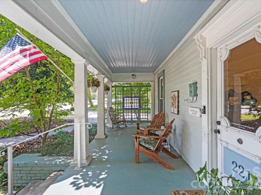 221 Main Street, Clover, SC 29710.  MLS# CAR4400070, YatesRealty ID 16. Front Porch