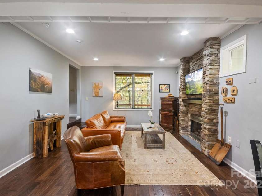 94 Davey Crockett Road, Fairview, NC 28730.  MLS# CAR4310188, YatesRealty ID 1603. Living Room