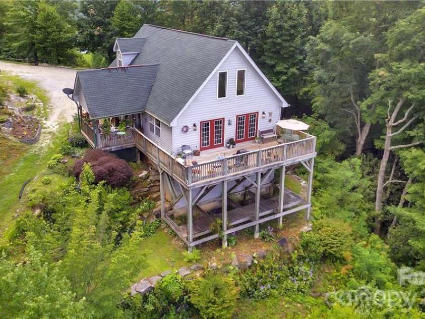 612 Old Home Place Road, Tuckasegee, NC 28783.  MLS# CAR4300096, YatesRealty ID 16030. Side Elevation