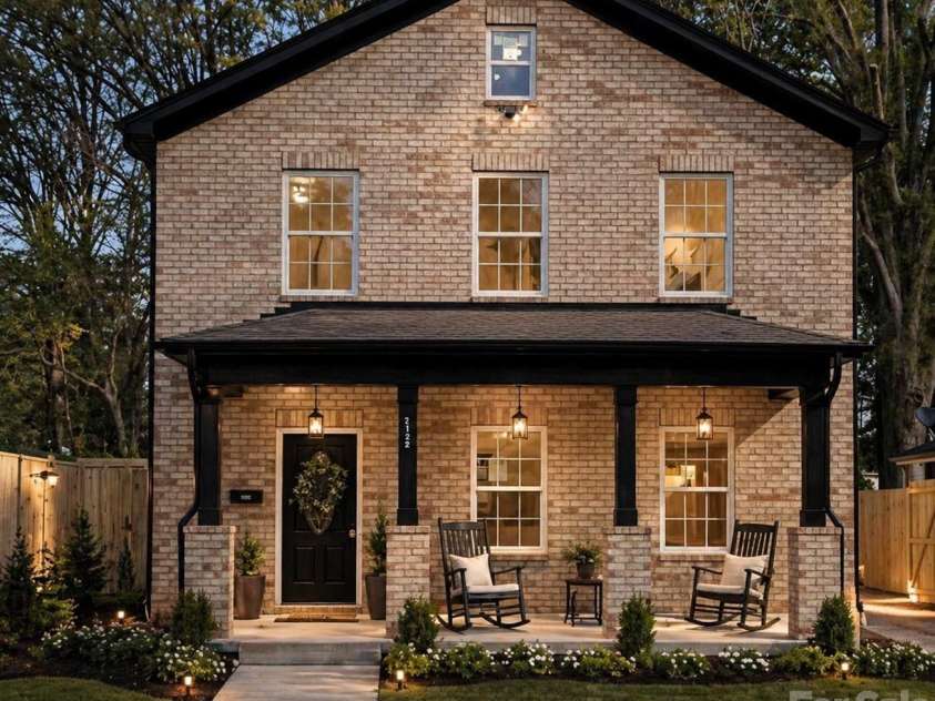 2128 Holly Street, Charlotte, NC 28216.  MLS# CAR4352924, YatesRealty ID 16032. Virtually staged patio furniture and garden