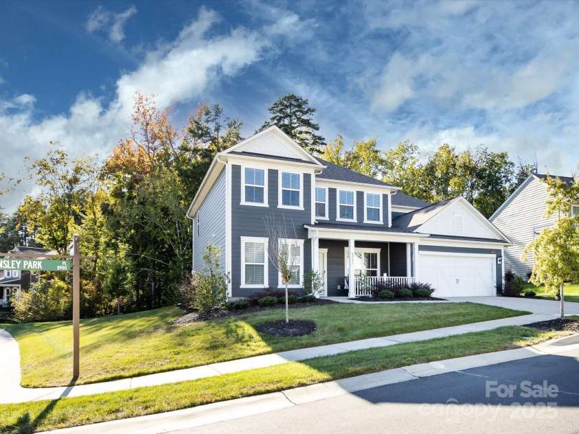 8903 Ansley Park Place, Huntersville, NC 28078.  MLS# CAR4311393, YatesRealty ID 16036. Gorgeous, 5 Bedroom, 3 Bath Home with covered front porch & oversized 2 car garage, located on desirable corner lot in highly coveted Olmsted neighborhood! 