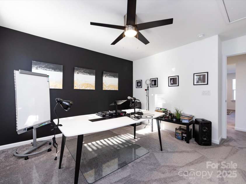 8903 Ansley Park Place, Huntersville, NC 28078.  MLS# CAR4311393, YatesRealty ID 16036. Spacious Bedroom 5 on upper level with ceiling fan/light!