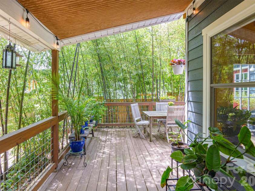 149 State Street, Asheville, NC 28806.  MLS# CAR4372886, YatesRealty ID 16038. Front Deck leading to Outdoor Dining