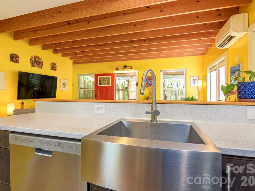 149 State Street, Asheville, NC 28806.  MLS# CAR4372886, YatesRealty ID 16038. Stainless and Spacious Apron Sink