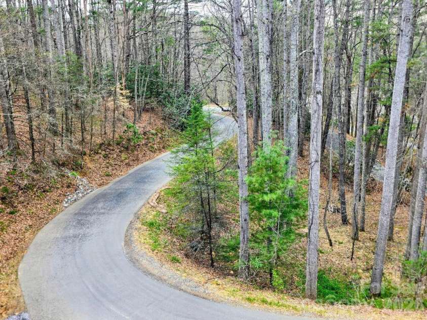 22 Salt Box Haven, Burnsville, NC 28714.  MLS# CAR4364362, YatesRealty ID 16043. Reservoir Road as viewed from the deck