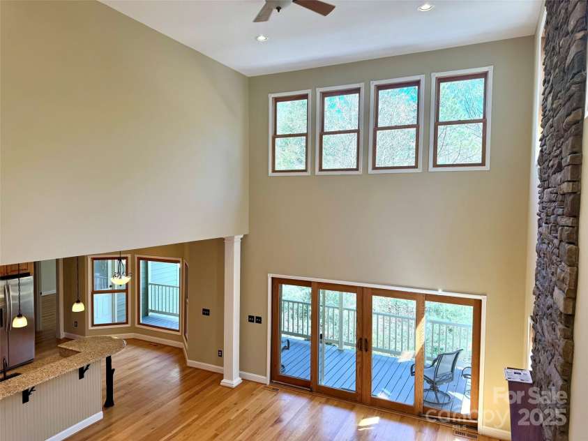 737 Streamside Drive, Arden, NC 28704.  MLS# CAR4248718, YatesRealty ID 16049. Looking down from the 2nd floor
