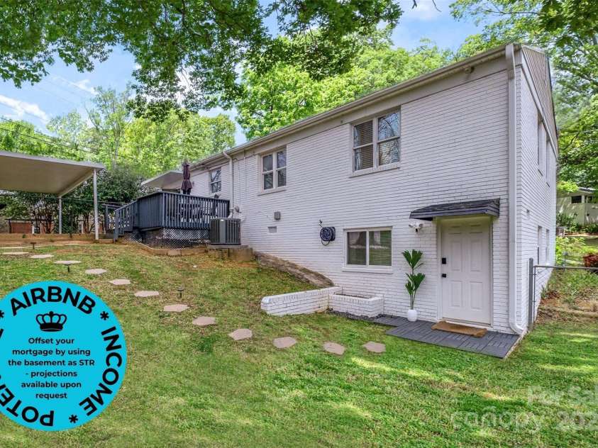 3231 Eastwood Drive, Charlotte, NC 28205.  MLS# CAR4228945, YatesRealty ID 16051. Separate basement entry perfect for STR income to offset your mortgage!