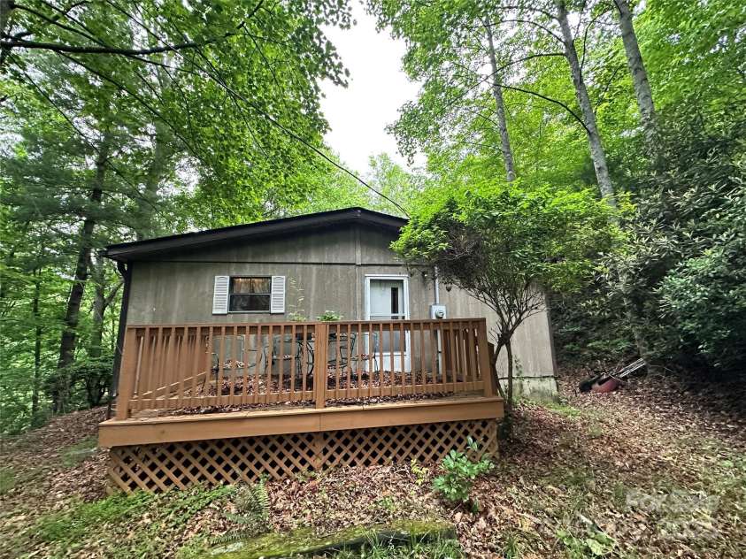 98 Long Pine Drive, Mills River, NC 28759.  MLS# CAR4264413, YatesRealty ID 16070. Rear view of property