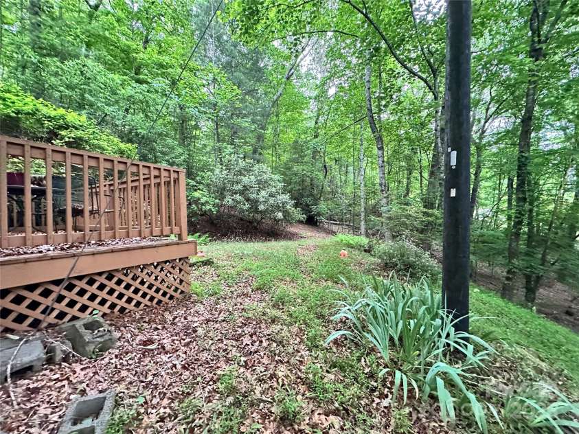 98 Long Pine Drive, Mills River, NC 28759.  MLS# CAR4264413, YatesRealty ID 16070. View from side of back deck.