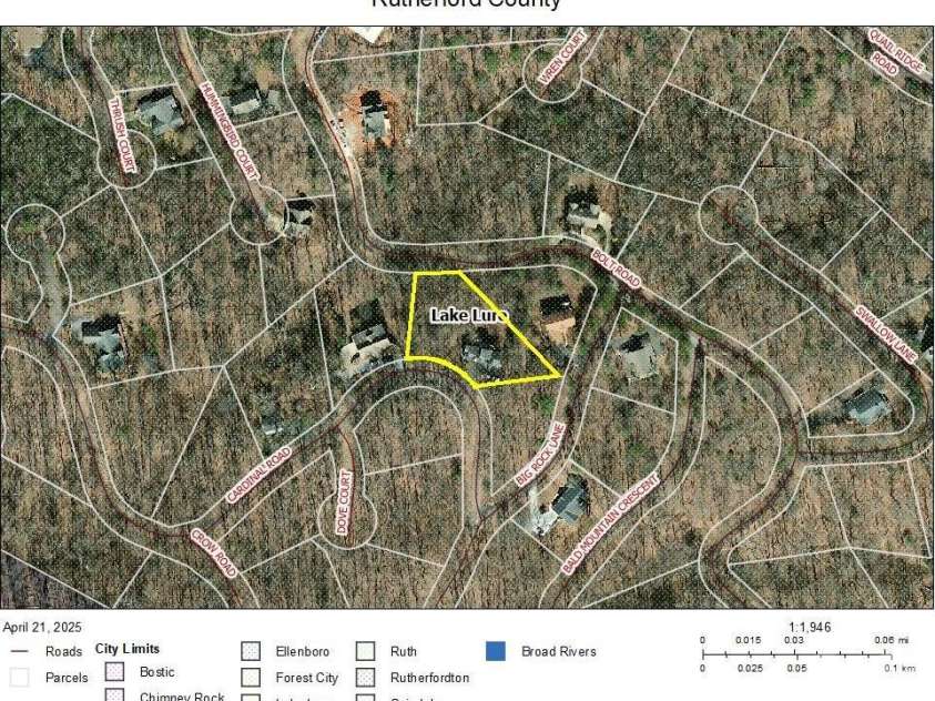 124 Cardinal Road, Lake Lure, NC 28746.  MLS# CAR4246806, YatesRealty ID 16077. 