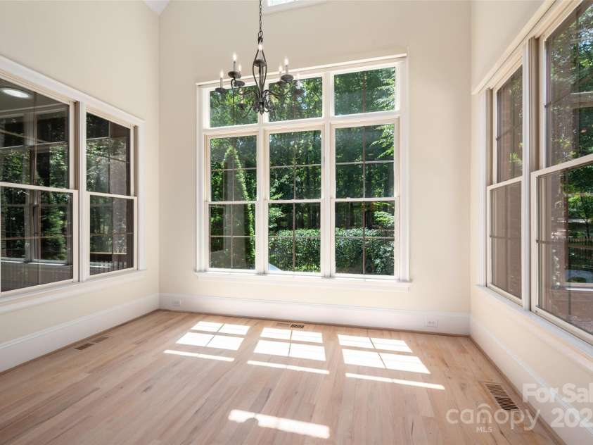 1500 Tarrington Way, Wesley Chapel, NC 28079.  MLS# CAR4260125, YatesRealty ID 16079. Dining area or nook with abundance of natural light and vaulted ceiling