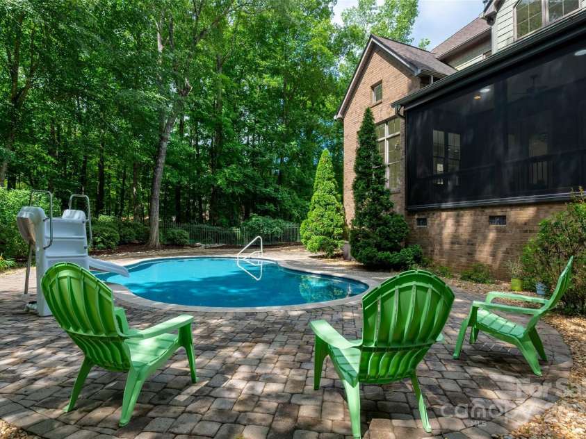 1500 Tarrington Way, Wesley Chapel, NC 28079.  MLS# CAR4260125, YatesRealty ID 16079. Screened in Trex deck