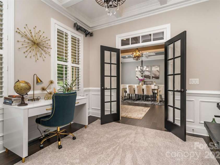 16109 Reynolds Drive, Indian Land, SC 29707.  MLS# CAR4255287, YatesRealty ID 16082. Office to Dinning Room