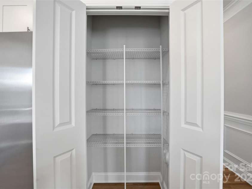 6027 Veld Court, Charlotte, NC 28215.  MLS# CAR4257024, YatesRealty ID 16096. Pantry