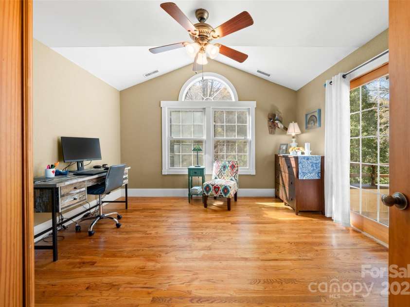 571 Terrys Gap Road, Fletcher, NC 28732.  MLS# CAR4330724, YatesRealty ID 1611. Office with balcony access