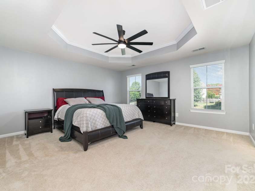 2677 Kinsley Avenue, Concord, NC 28027.  MLS# CAR4312032, YatesRealty ID 16121. Owners Suite with Trey ceiling 