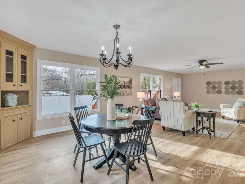 407 Thomas Street, Marshville, NC 28103.  MLS# CAR4216955, YatesRealty ID 16127. Built in cabinets in the dining room