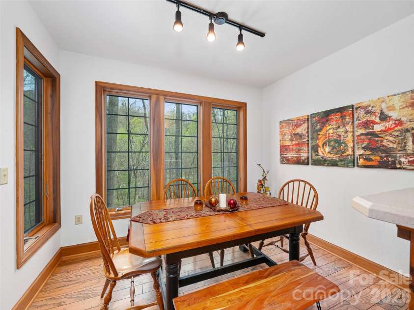 81 Creekside Way, Burnsville, NC 28714.  MLS# CAR4374251, YatesRealty ID 16129. Dining Room with Mountain Views