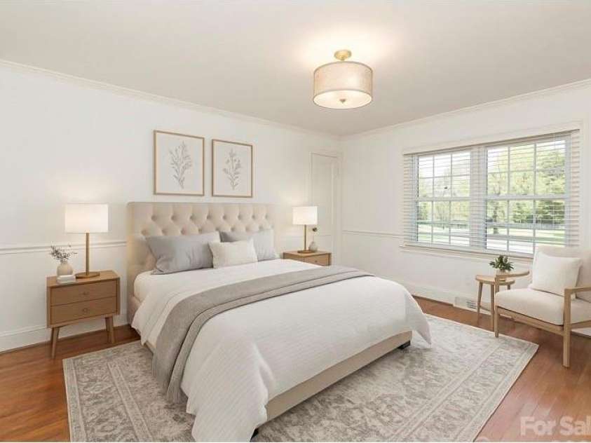 4467 Woodlark Lane, Charlotte, NC 28211.  MLS# CAR4248713, YatesRealty ID 16131. Bedroom – Virtually Staged