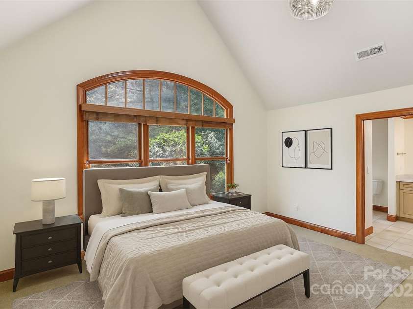 206 View Ridge Parkway, Leicester, NC 28748.  MLS# CAR4228261, YatesRealty ID 16135. Bedroom Virtually Staged