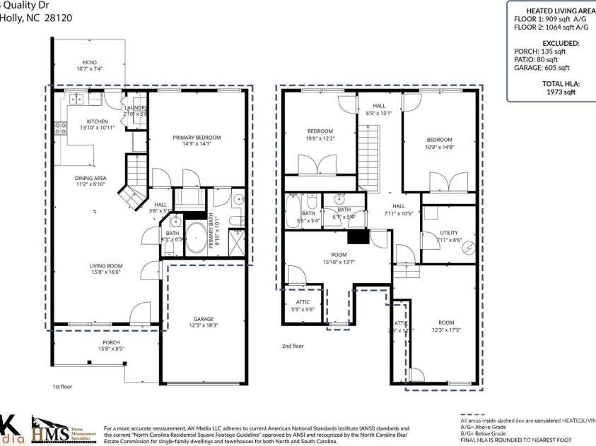 213 Quality Drive, Mount Holly, NC 28120.  MLS# CAR4365058, YatesRealty ID 16140. 