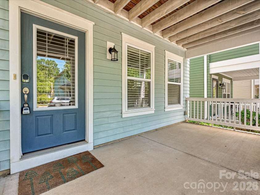 347 Spring Street, Davidson, NC 28036.  MLS# CAR4362683, YatesRealty ID 16152. Covered front porch