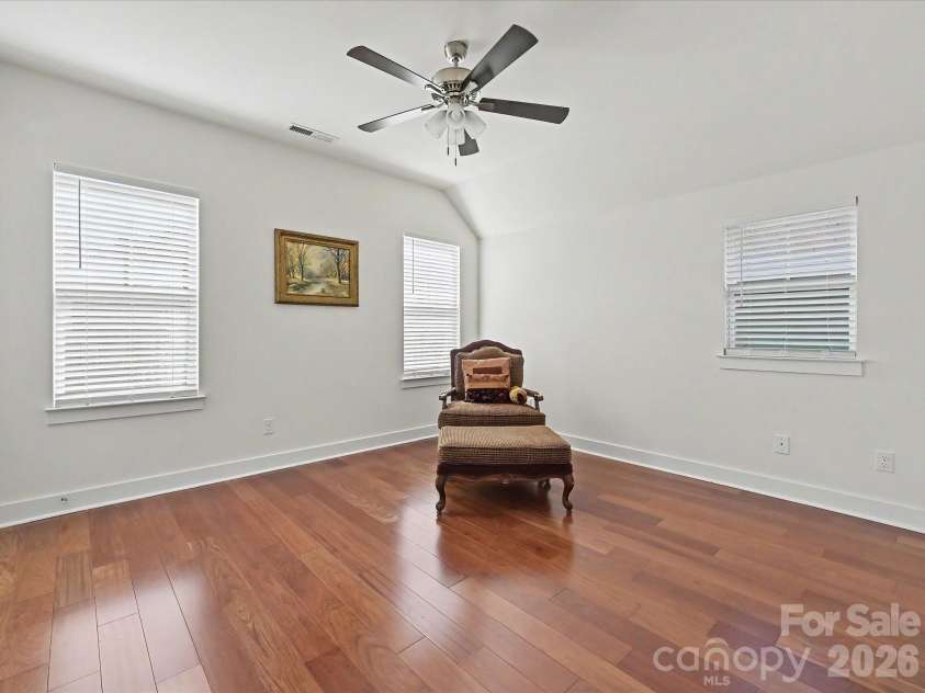 347 Spring Street, Davidson, NC 28036.  MLS# CAR4362683, YatesRealty ID 16152. Primary Bedroom on the upper level with tall ceilings