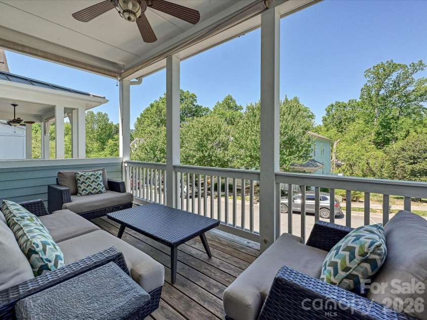 347 Spring Street, Davidson, NC 28036.  MLS# CAR4362683, YatesRealty ID 16152. Views from the balcony