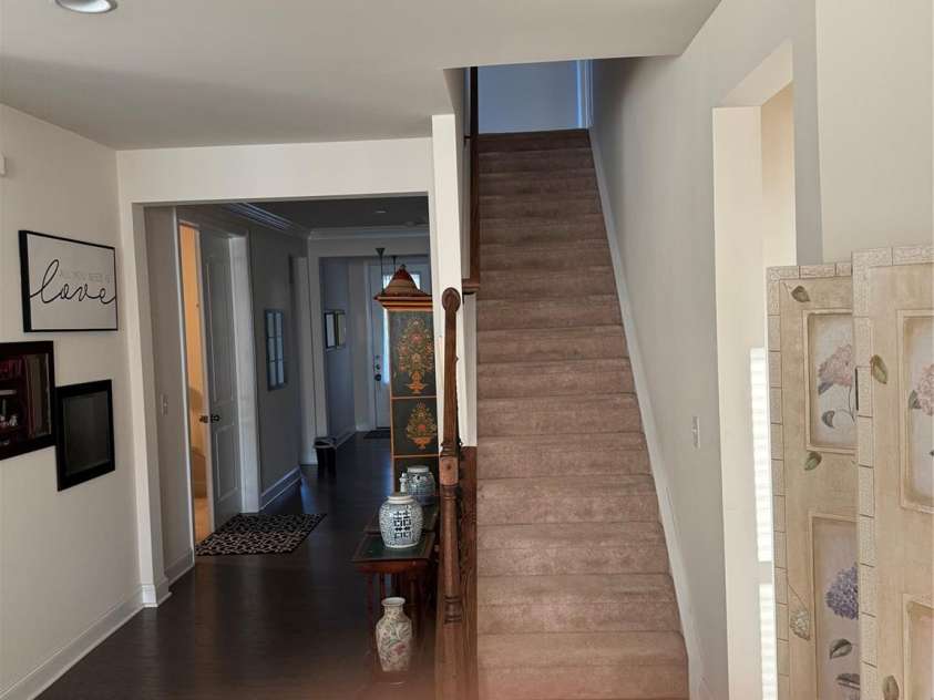 129 Johnson Manor Street, Mooresville, NC 28115.  MLS# CAR4197024, YatesRealty ID 16157. View from bonus room to front door