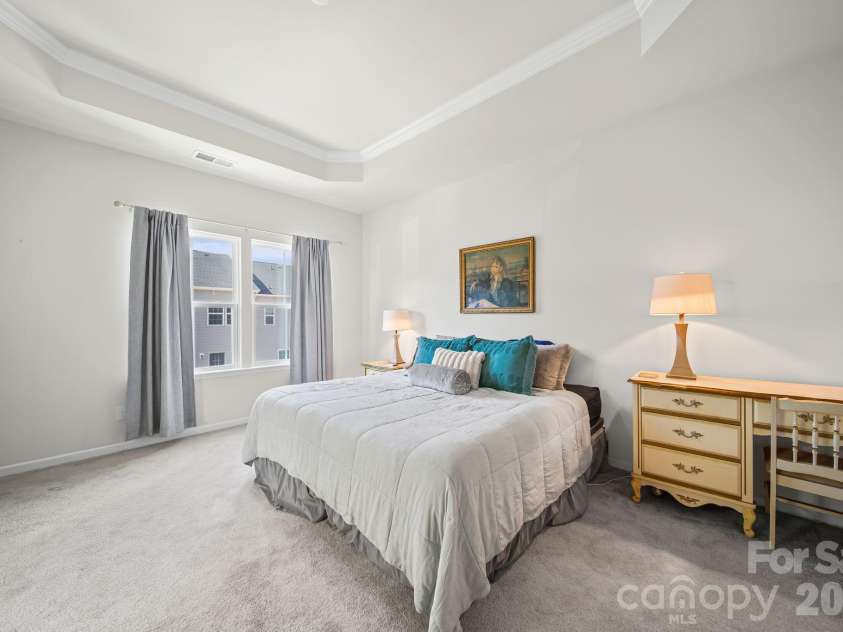 3501 Timber Mill Drive, Matthews, NC 28104.  MLS# CAR4340505, YatesRealty ID 16158. Primary Bedroom