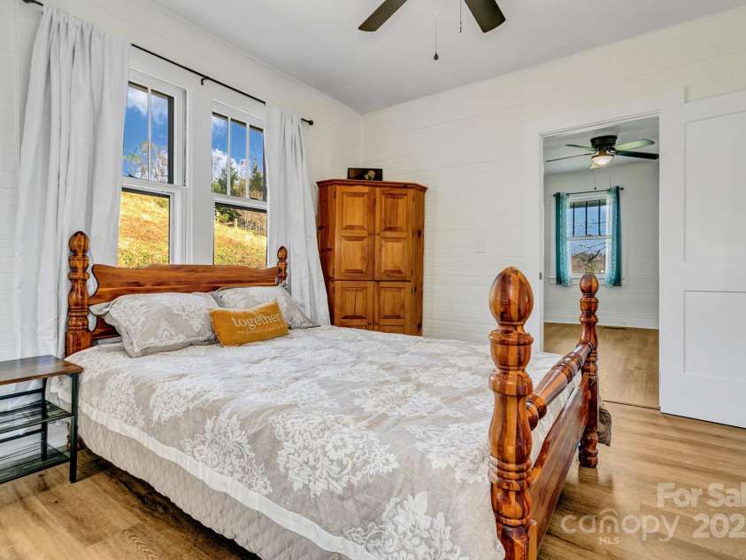 122 Old Nc 63 Highway, Leicester, NC 28748.  MLS# CAR4249489, YatesRealty ID 16160. Master Bedroom - 2