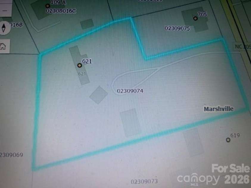 621 Elm Street, Marshville, NC 28103.  MLS# CAR4337317, YatesRealty ID 16163. 