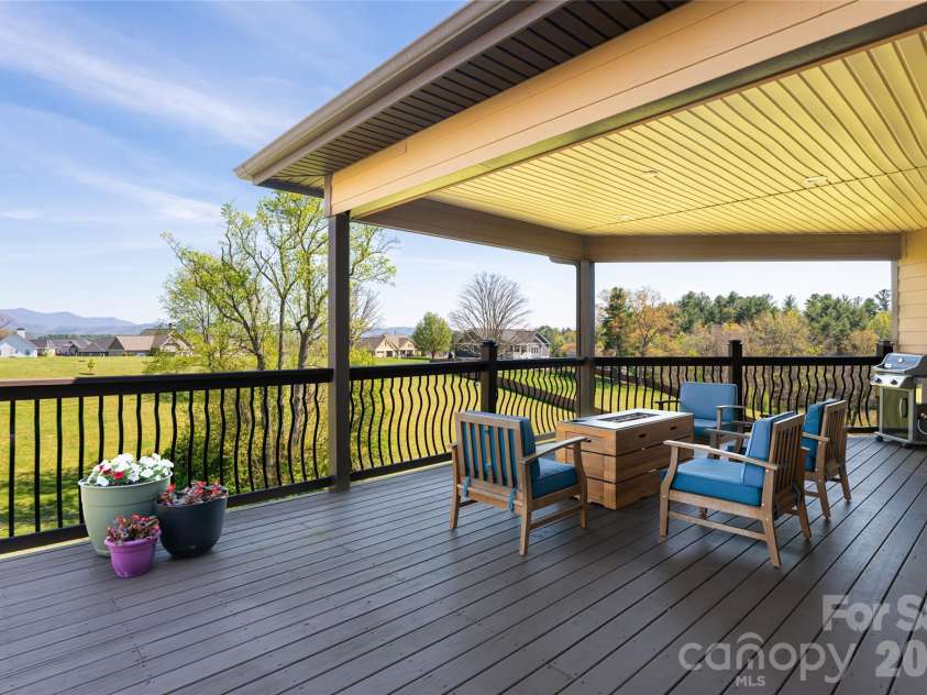 12 Horizon View Lane, Alexander, NC 28701.  MLS# CAR4373999, YatesRealty ID 16165. Both open air and covered back deck 
